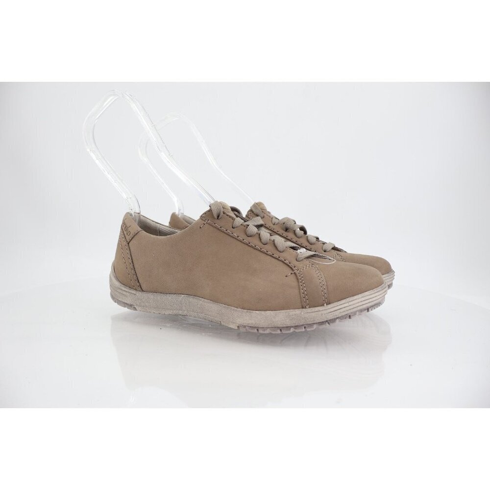Dansko Women's Leela Sneaker Size 37 6.5 Taupe Brown Nubuck Comfy Athletic Shoe